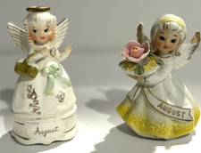 Vintage  August Angel Figurines set of two picture