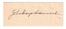 John Hays Hammond Cut Autograph Signed Mining Tycoon Diplomat William Taft picture