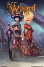 2014 KINGSISLE WIZARD101 TRIO VIDEO GAME POSTER DALIA FALMEA 22X34 NEW  picture