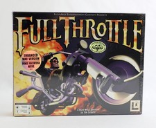 SEALED LucasArts Full Throttle 1995 Enhanced MAC Big Box PC picture