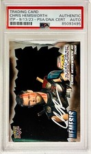 2022 Upper Deck Signed Chris Hemsworth Thor Ragnarok #N-5 Auto PSA/DNA Authentic picture