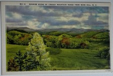 Vintage Postcard - Sunrise Scene of Craggy Mountain Range From Mars Hill, N.C. picture