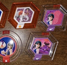 4 DISNEY INFINITY 2.0 Aladdin Power Discs Lot Sands Agrabah Jasmine Palace View picture