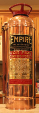 Antique Vintage EMPIRE AMERICAN LAFRANCE Copper Brass Fire Extinguisher-Polished picture