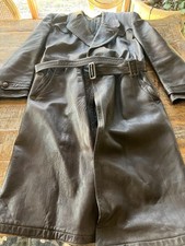 1940's WWII Leather Trench Coat picture