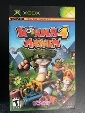 Worms 4 Mayhem Microsoft XBOX Instruction Manual Only picture