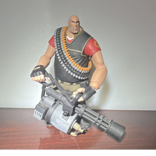 Team Fortress 2 Heavy Articulated Action Figure with Minigun Accessory picture