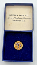 VINTAGE 14K SOLID GOLD THE AUSTIN COMPANY 5 YEAR SERVICE PIN BASTIAN BROS BOX picture
