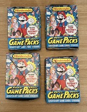 Nintendo Game Packs Vintage Card Box Topps 1989 X 4 Boxes total picture