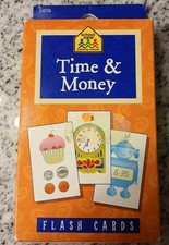 VINTAGE - School Zone Flashcards Time & Money (School Zone) picture