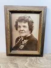 Vintage Black & White Studio Portrait Photograph – Elderly Woman – Mid-Century picture