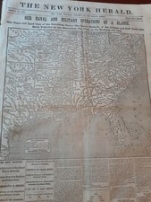 Civil War Newspapers- BALL'S BLUFF, OUR NAVAL AND MILITARY OPERATIONS, BLOCKADE picture
