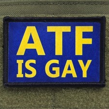 ATF Patch Moral Tactical Meme Military Made In USA Flag Hook & Loop 3x2 picture