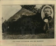 1930 Press Photo First Gov. of Wash. Gen. Isaac Ingalls Stevens and his Mansion picture