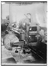 Photo:Watervliet NY 1910s Winding Wire on 14 Inch Gun Arsenal Machinery picture