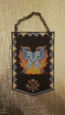 Monster Hunter Elder Dragon Lunastra Custom Made Mini Cloth Banner picture