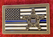 US SECRET SERVICE -  BLUE LINE CHALLENGE COIN - DUTY / HONOR / COUNTRY picture