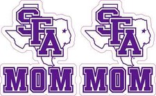 StickerTalk Officially Licensed SFA Mom Vinyl Stickers, 2.4 inches x 3 inches picture