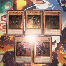 Yu-Gi-Oh Destiny Fire Volcanic FOTB-IT008 Ultimate 1st + Volcanic Shell picture