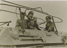 Repro Photo Tank General Heinz Guderian in SdKfz 251 Command Armoured Scout Car picture