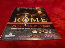 GAME6 GAME ADVERT 11X8 ROME CAESAR'S WILL ADVENTURE : PC CD ROM picture