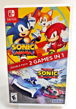 Sonic Mania + Team Sonic Racing Double Pack Nintendo Switch Game w/Case USED picture