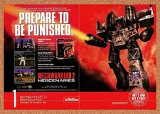 1996 MechWarrior 2 Mercenaries PC Original Advertisement / Retro Promo v3 picture