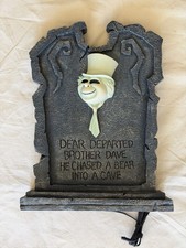 Disneyland Haunted Mansion Light Up Tombstone Phineas Ghost Halloween NIB 2006 picture