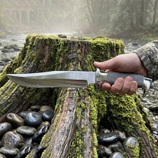 Handmade Hunting Knife Rare Gil Hibben Highlander Bowie from the Early 1990's picture