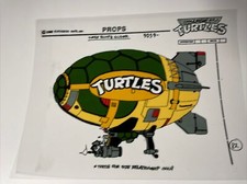 TMNT animation Cel Print Publicity Concept Art blimp MODEL CEL Teenage Mutant picture