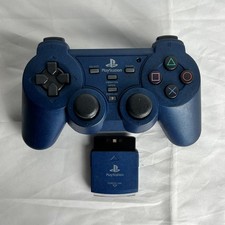 Katana Wireless Force 2 Controller Blue KT2C-0201 PS2 PlayStation 2 Used Tested picture