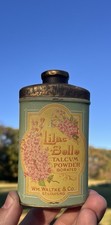 Vintage Antique Lilac Belle Talcum Powder Advertising Tin Art Nouveau picture