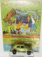 VW BUG Beetle  CUSTOM Hot Wheels Scooby-Doo Series w/ Real Riders Volkswagon * picture