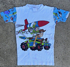 Vintage 90s Toy Story Kids Woody and Buzz Shirt picture