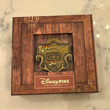 Disney Limited Edition Indiana Jones Adventure Temple Forbidden Eye 30th Pin picture