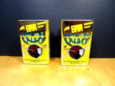 (2 Tins) Natural American Spirit Vintage Yellow Flip Top Cigarette Tin picture