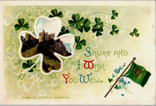 Vintage Victorian Postcard 1910 Shure and I Wish You Well - St. Patrick's Day picture