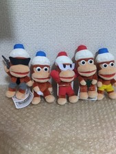 Ape Escape Pipo Monkey Mascot Plush Keychain Set of 5 piposaru Saru Getchu  picture