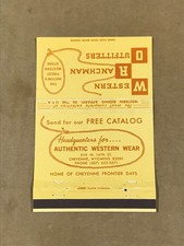 Vintage Western Ranchman Outfitters - Matchcover, Matchbook picture