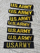 Vietnam US ARMY Tape issued Black And Gold / Lot Of 7 picture
