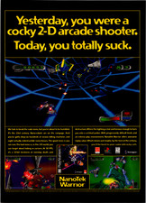 NanoTek Warrior Virgin Interactive 1996 PlayStation Magazine Ad Print VG picture