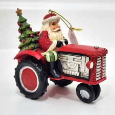 Jim Shore Country Living Santa Driving Tractor Ornament 6009132 *See Description picture