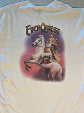 Everquest SOE Fan Faire T-Shirt 🪄 Seattle WA 2002 Firiona Vie Large White Shirt picture