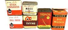 Spice tin lot Tropical Red Owl Tone's Ann Page picture