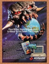 1989 Super C Contra Amiga Original Advertisement / Retro Wall Art v3 picture