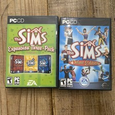 The Sims Deluxe Edition & Expansion 3 Three-Pack - Volume 2 (PC CD-ROM) COMPLETE picture
