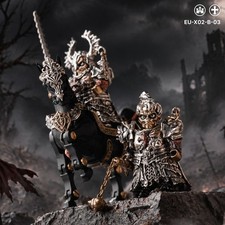 Skeleton Knight Figurine Medieval Warrior Statue Dark Fantasy Gothic Decor picture