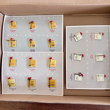 Olympic Games Torch Pinback Set on Display Cards - Olympics Theme picture
