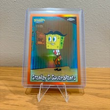 2025 Topps Chrome SpongeBob SquarePants #51 Stanley S. SquarePants Orange /25 picture