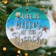 Life Is Better At The Beach Acrylic Pendant Hanging Ornament picture